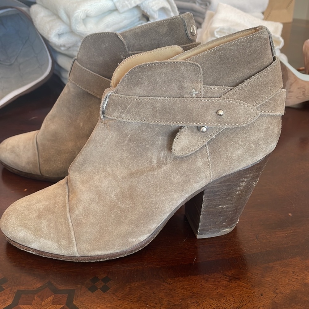 Rag And Bone Heeled Bootie, Newbuck Material - image 2
